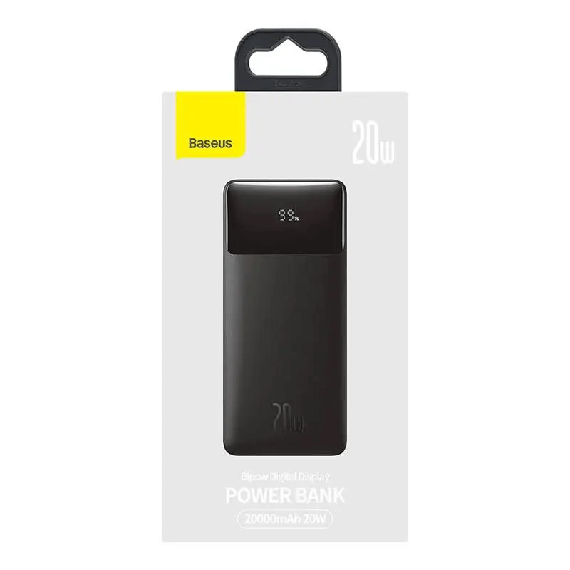 BASEUS Powerbank Baseus Bipow 20000mAh, 2xUSB, USB-C, 20W (črna)