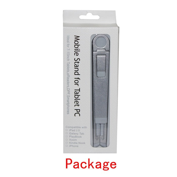 Prenosni zložljiv nosilec stojalo za tablični računalnik iz aluminija za iPad 1/2/3/4 / iPad Mini Srebrne barve