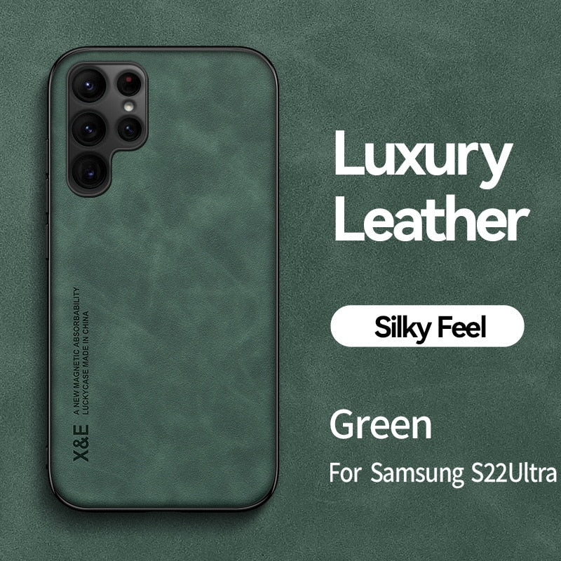Magnetna kožna torbica za Samsung Galaxy S22 Ultra S21 S20 FE Plus Note 20 A51 A71 A13 A73 S23 A54 A52 A53 5G umjetna ovčja koža