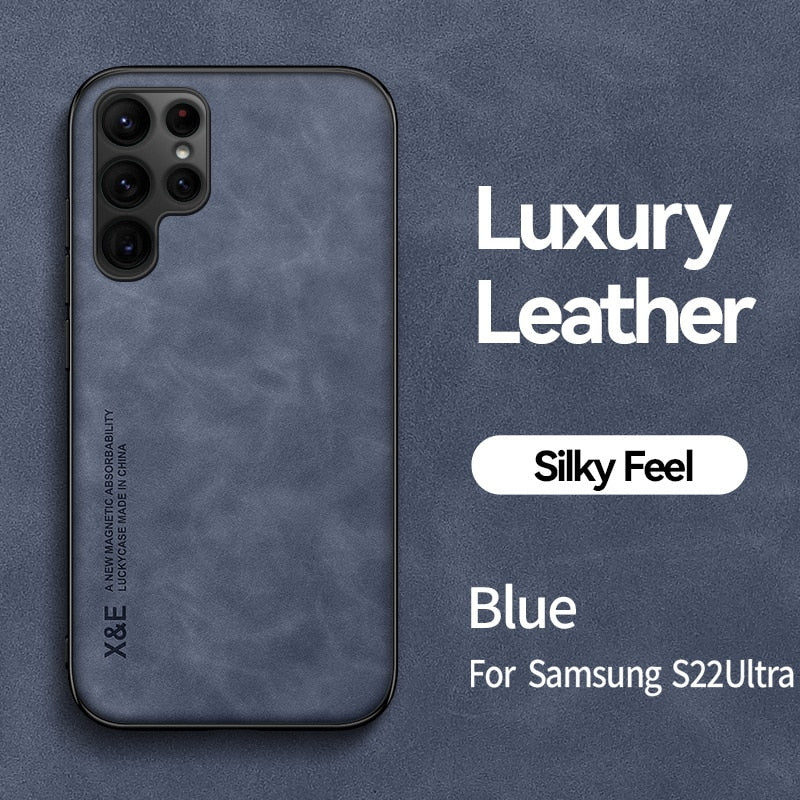 Magnetna kožna torbica za Samsung Galaxy S22 Ultra S21 S20 FE Plus Note 20 A51 A71 A13 A73 S23 A54 A52 A53 5G umjetna ovčja koža