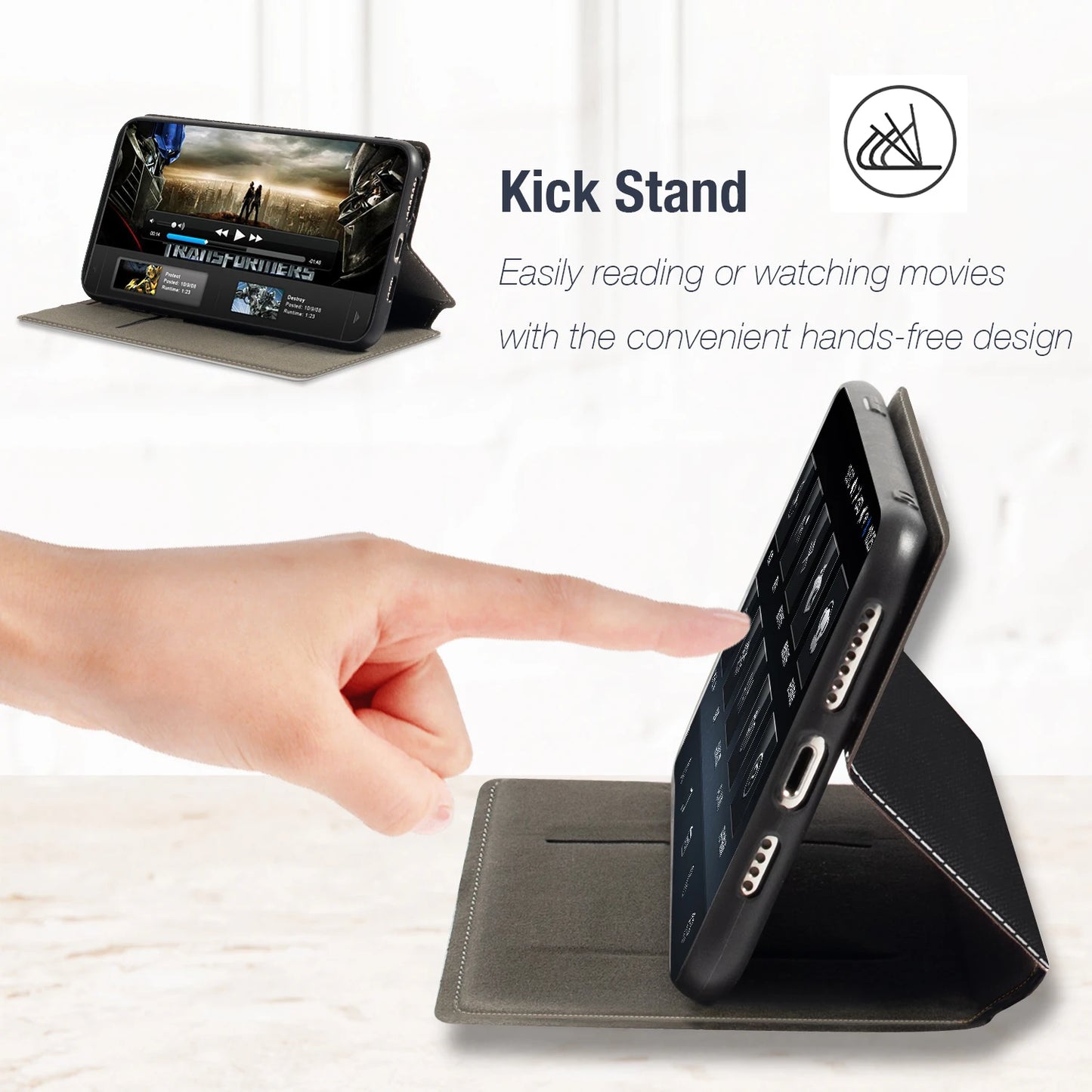 Torbica za Crosscall Trekker-X4 modna večbarvna usnjena preklopna torbica z magnetnim zapiranjem z žepom za kartice