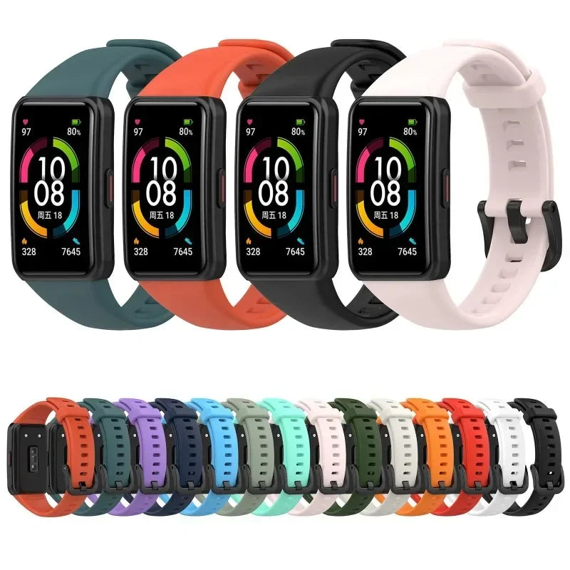 Pašček za Huawei Band 9 8 7 6 silikonski