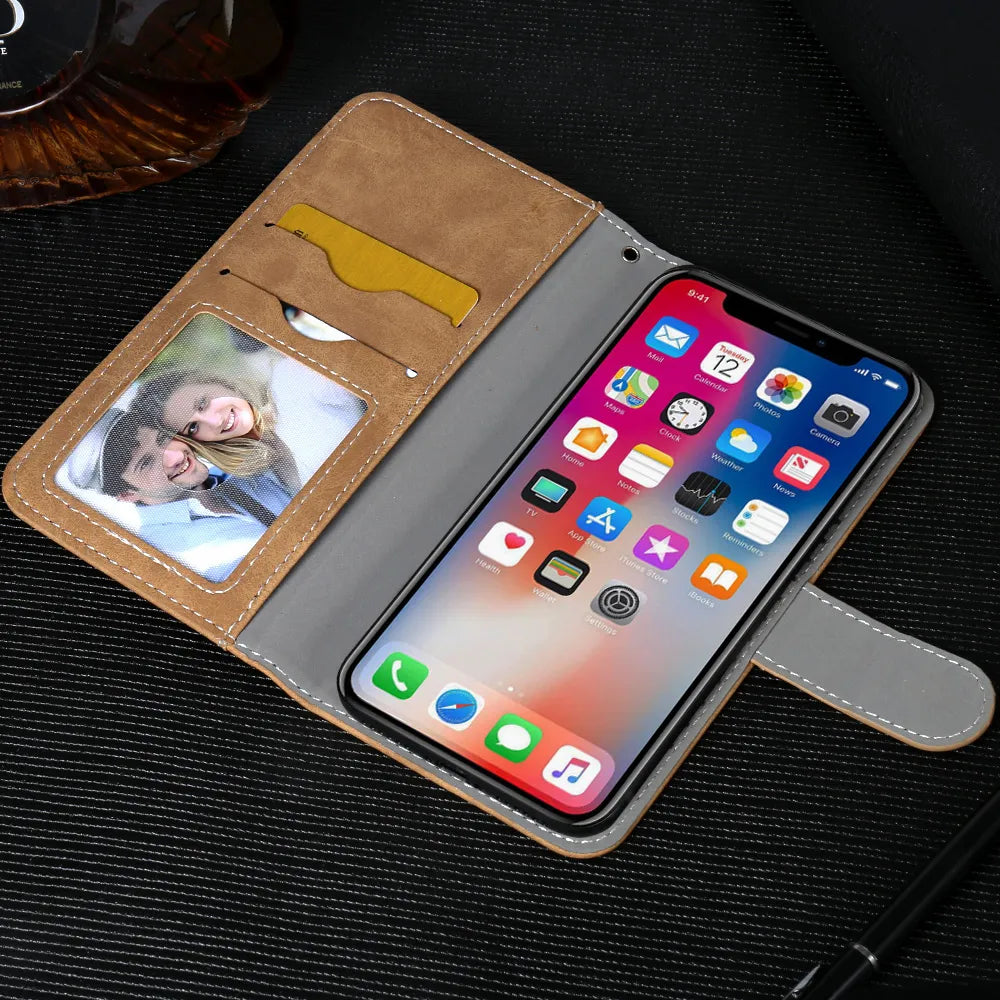 Modna usnjena denarnica Crosscall ACTION X3 Core M4 M5 X4 X5 Case Flip Luksuzni ovitek Telefon Zaščitne torbe