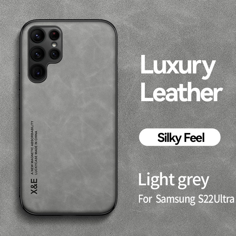Magnetna kožna torbica za Samsung Galaxy S22 Ultra S21 S20 FE Plus Note 20 A51 A71 A13 A73 S23 A54 A52 A53 5G umjetna ovčja koža