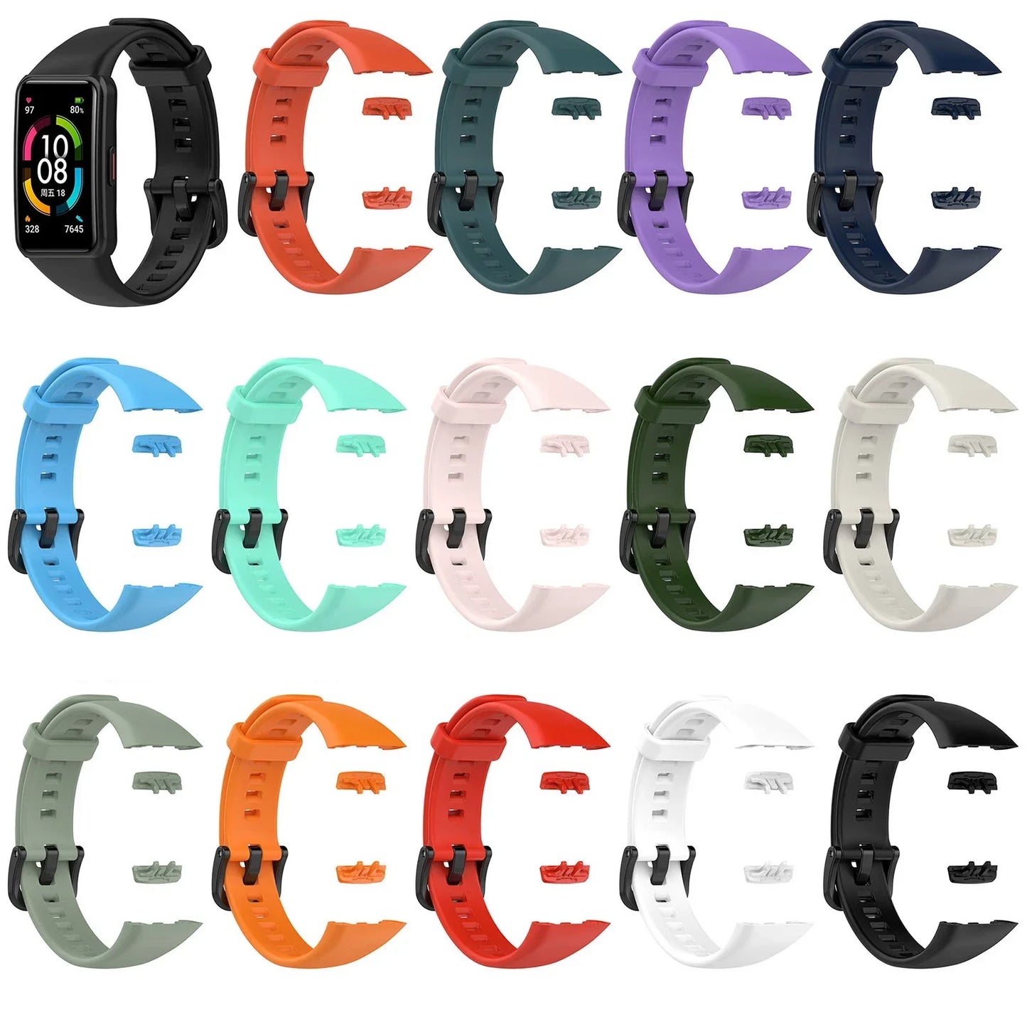 Pašček za Huawei Band 9 8 7 6 silikonski