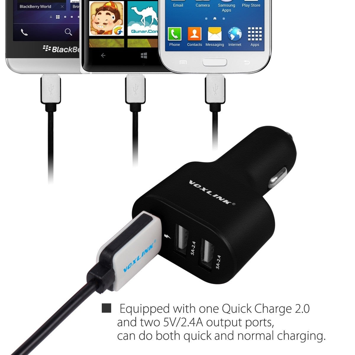 Hitri polnilec za v avto Qualcomm Quick Charge 2.0