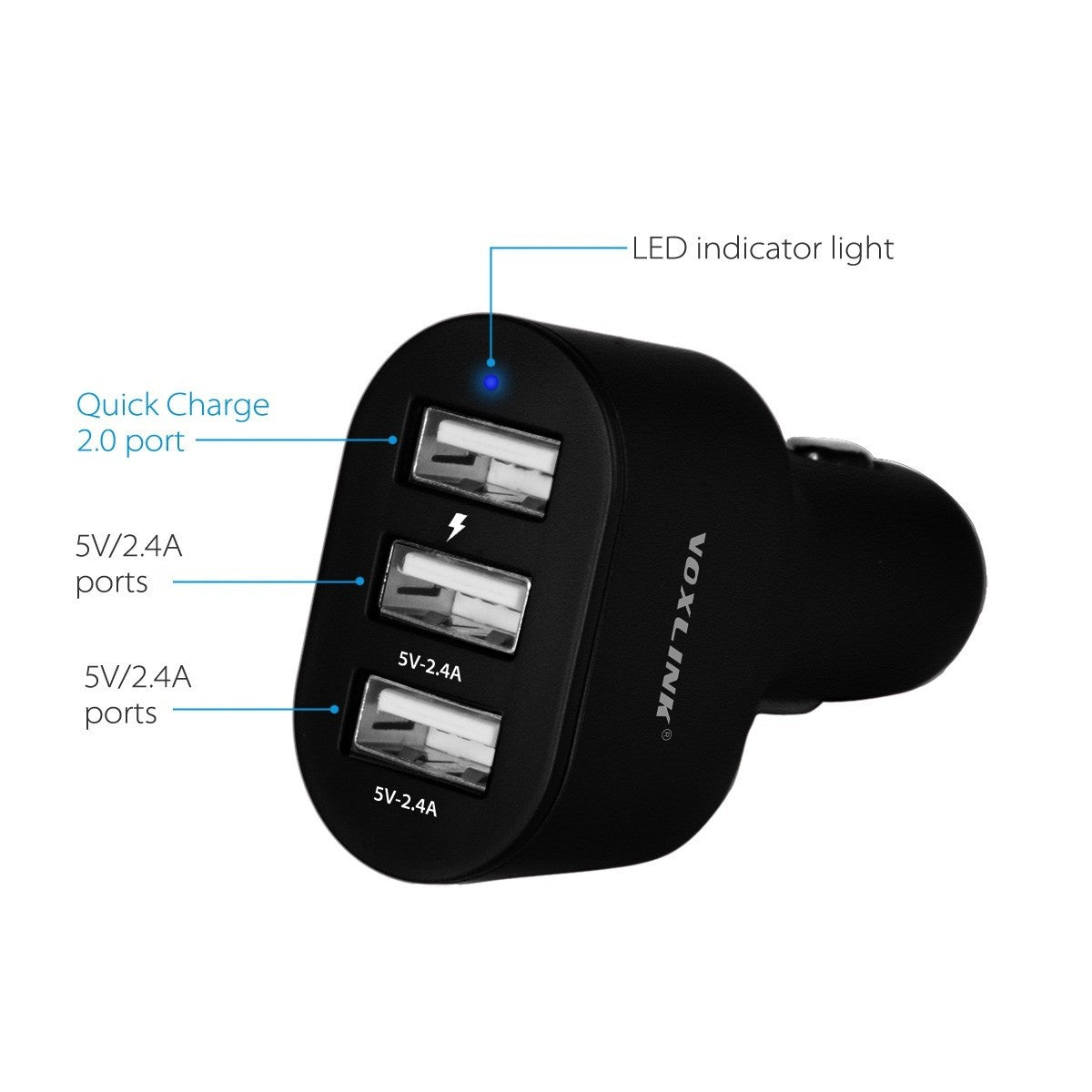 Hitri polnilec za v avto Qualcomm Quick Charge 2.0