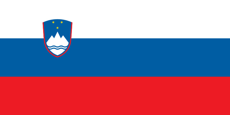 Slovenska zastava 300x100 cm - vertikalna