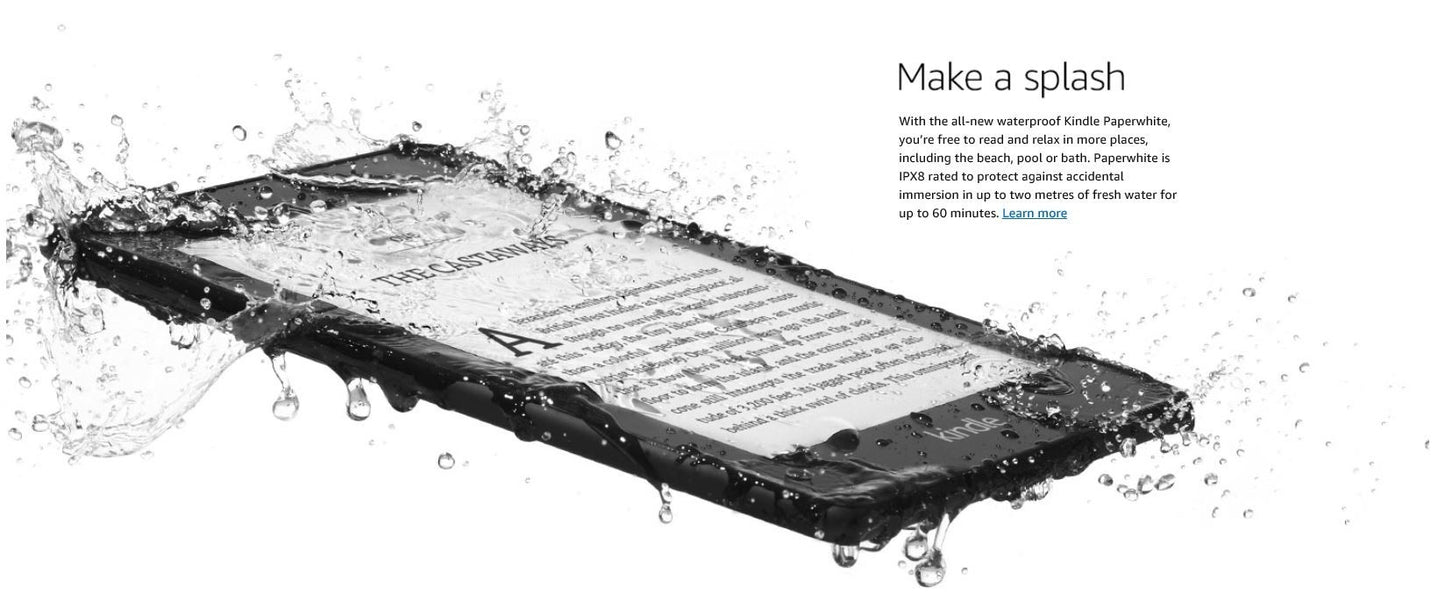Kindle Paperwhite 4 - 8 GB vodotesen