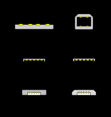 USB ženski A to USB mini moški B (5 pinski) adapter