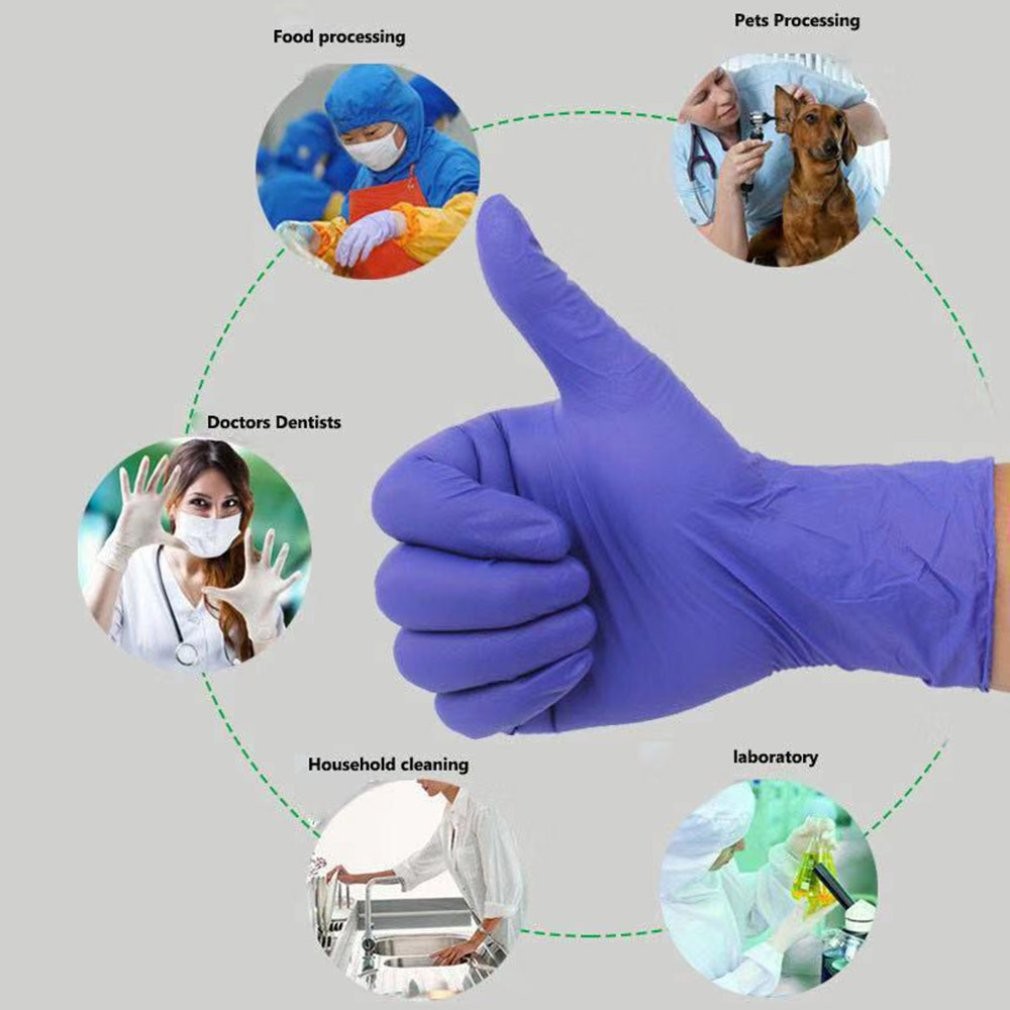 Rokavice Nitril modre za enkratno uporabo - 100 kosov v paketu