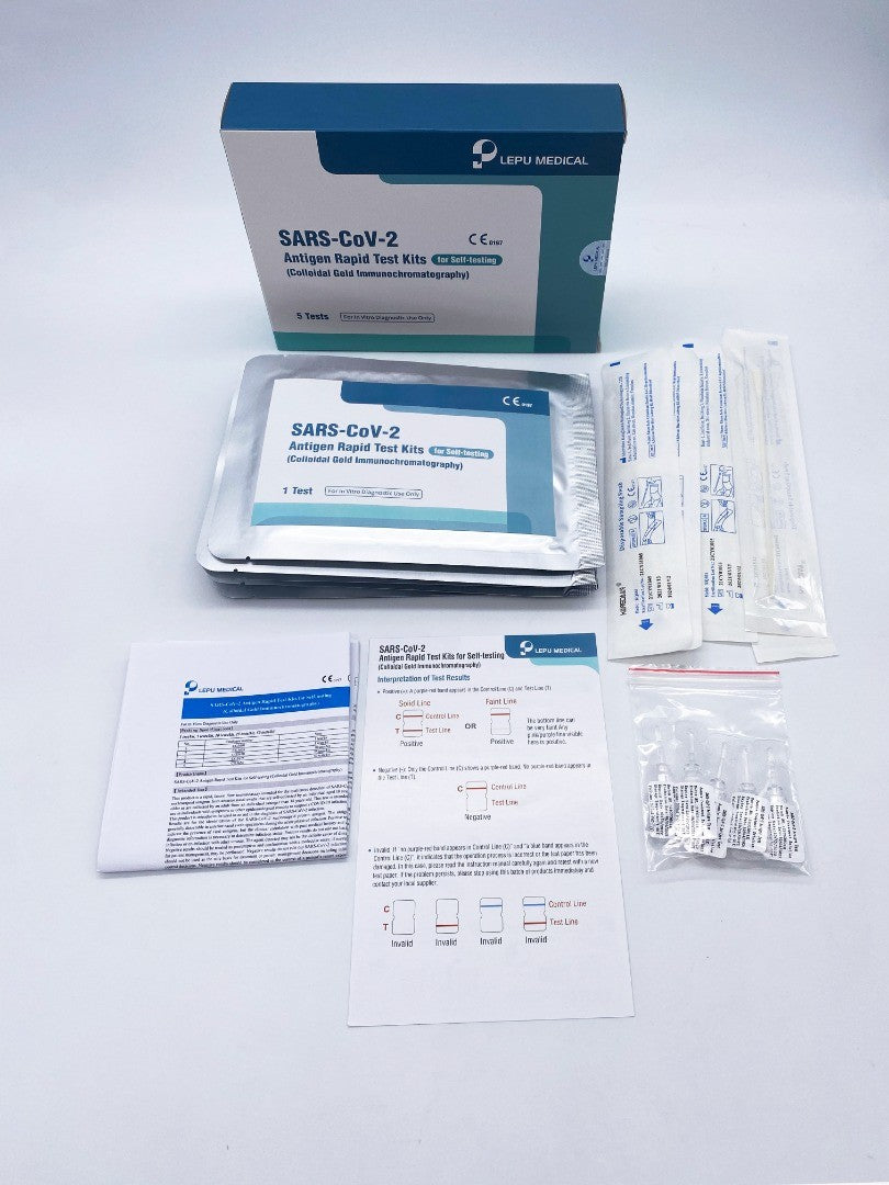 Lepu Medical hitri antigenski test za samotestiranje SARS-CoV-2 COVID-19 - 360 kosov (1 karton)