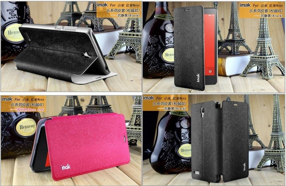 IMAK Flip ovitek za Xiaomi Redmi Note 1 / Hongmi Note 1/Red Rice Note 1 - črn