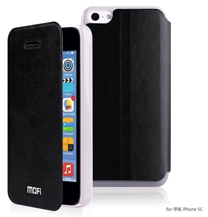 MOFI flip ovitek za Iphone 5 in 5S telefon- črn