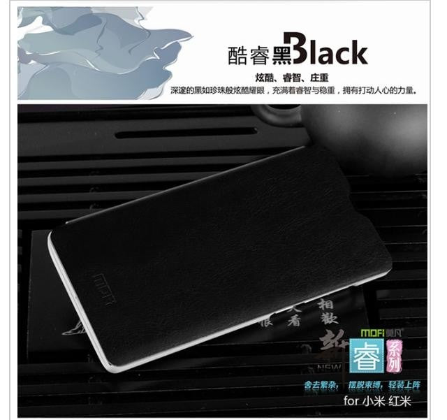 MOFI flip ovitek za Xiaomi Redmi 1S / Redrice 1S / Hongmi 1S telefon - črn