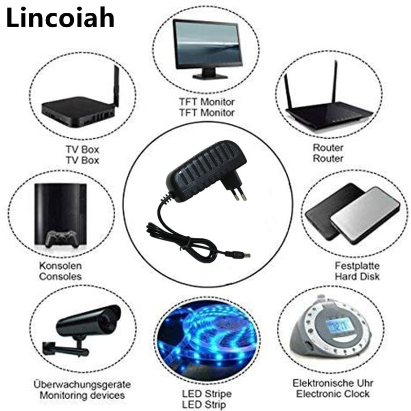 Napajalni adapter AC 110-240V DC 5V 6V 8V 9V 10V 12V 15V 0.5A 1A 2A 3A univerzalni napajalnik
