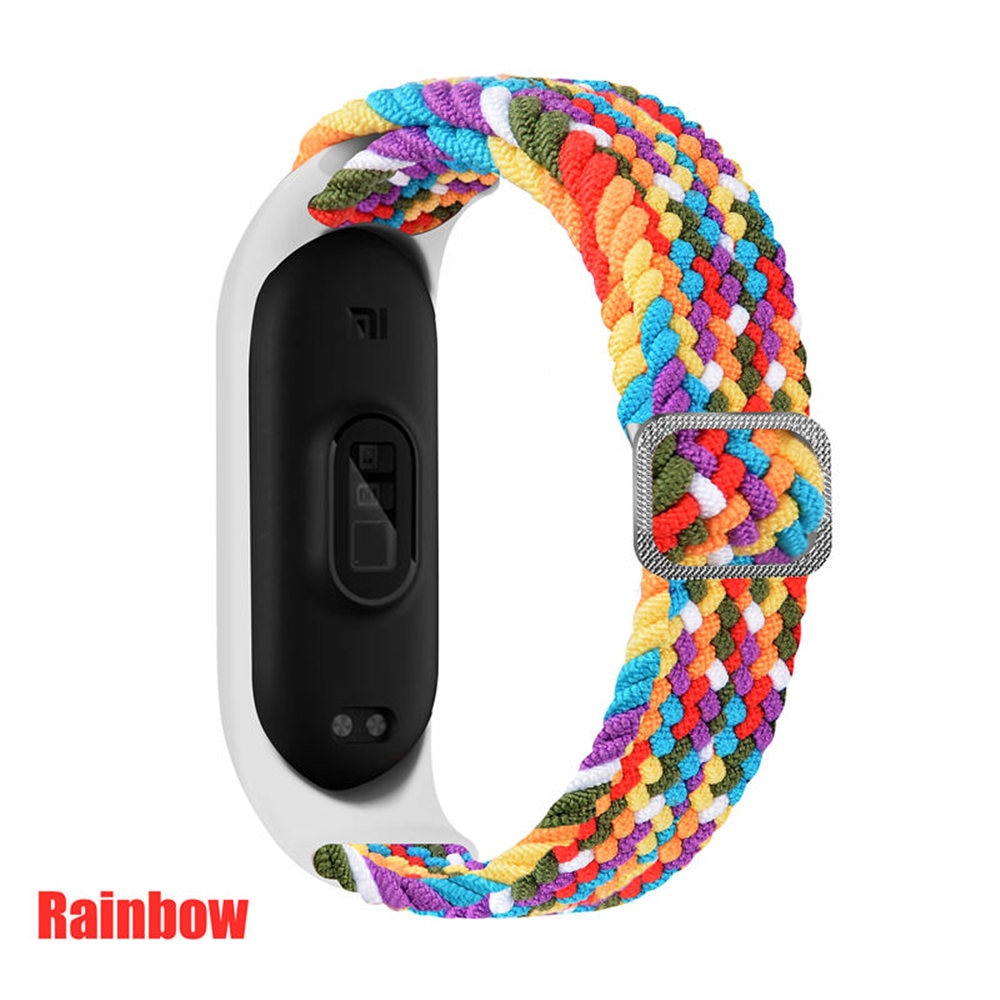 Remen za Mi Band 6 7 Elastična fleksibilna najlonska pletenica za Miband4 miband 5 za Xiaomi Mi band 4 3 5 6 7