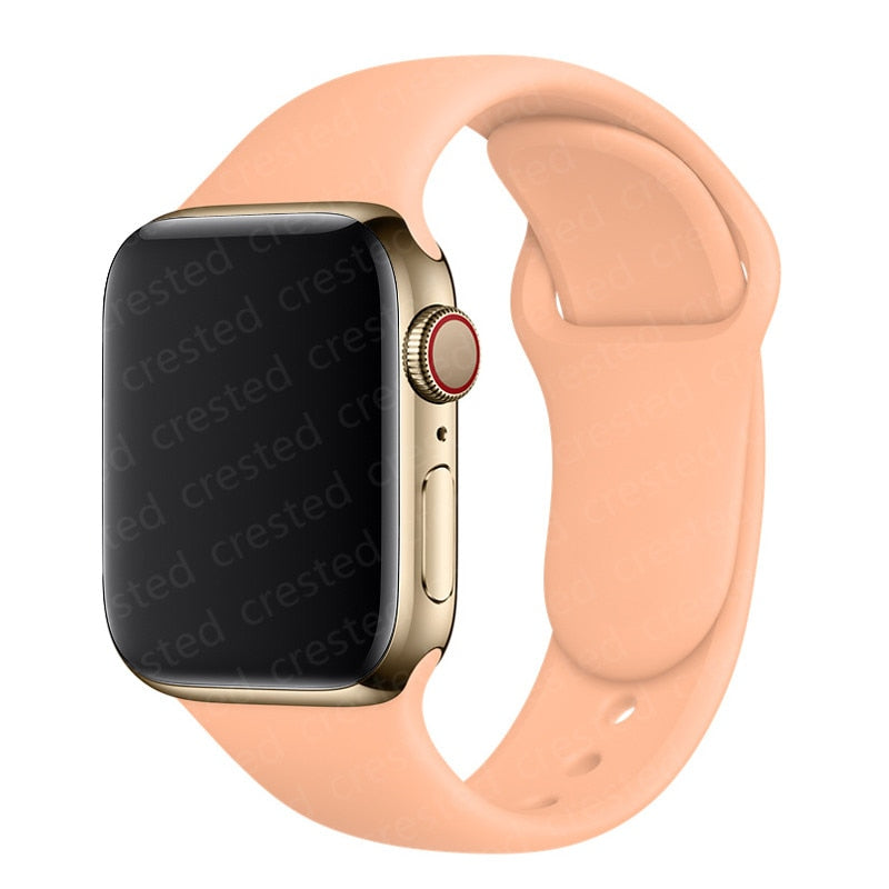 Duži remen za Apple Watch 40 mm 44 mm 45 mm 41 mm 38 mm 42 mm 44 mm iWatch Series 3 4 5 6 se 7 Silikon