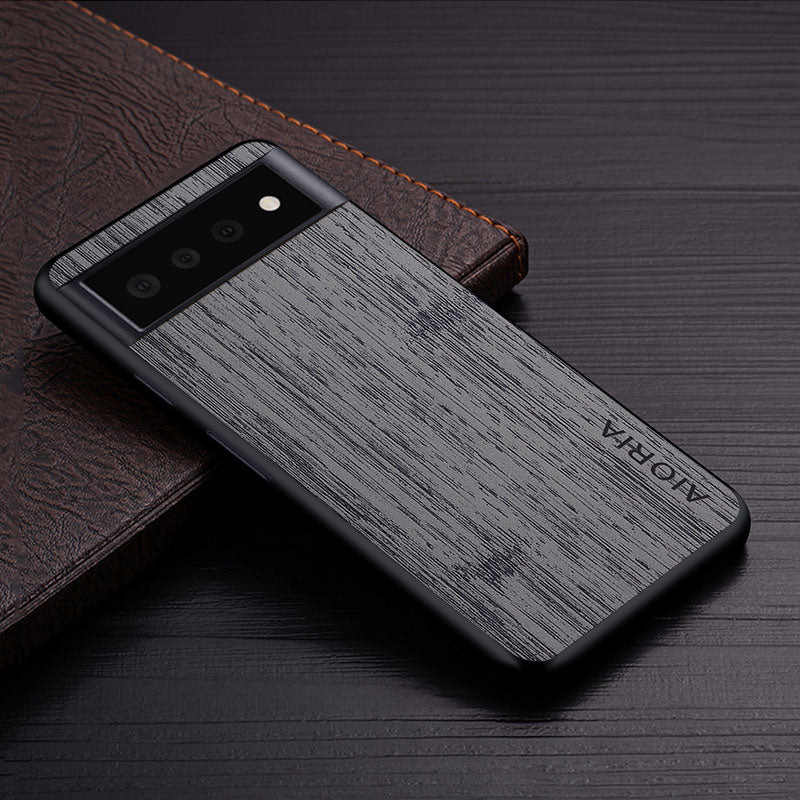Ovitek za Google Pixel 6 Pro 6 6A 5G tekstura funda bamboo wood