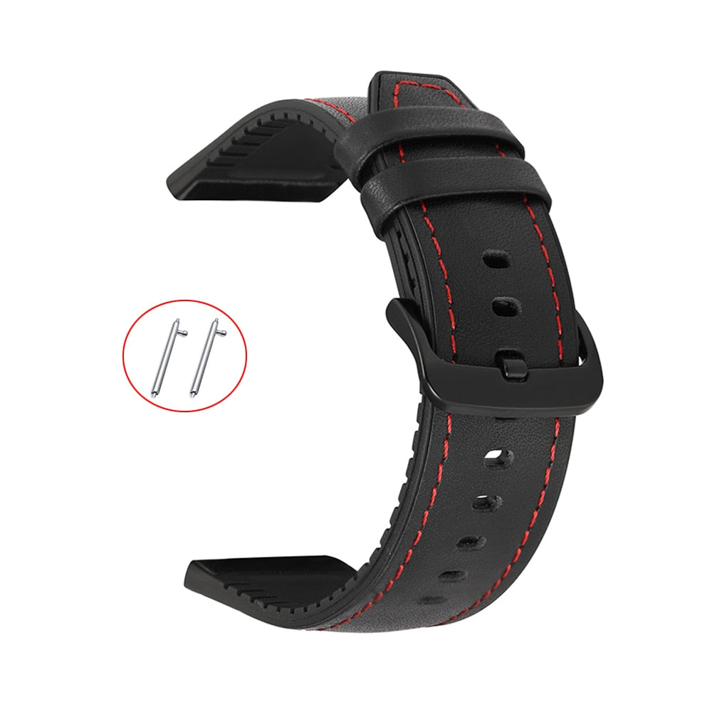 Usnjen pašček za Amazfit GTR 47mm Wrist Strap For Xiaomi Amazfit Pace / Stratos 1 2 3 / GTR2 / GTR 2e