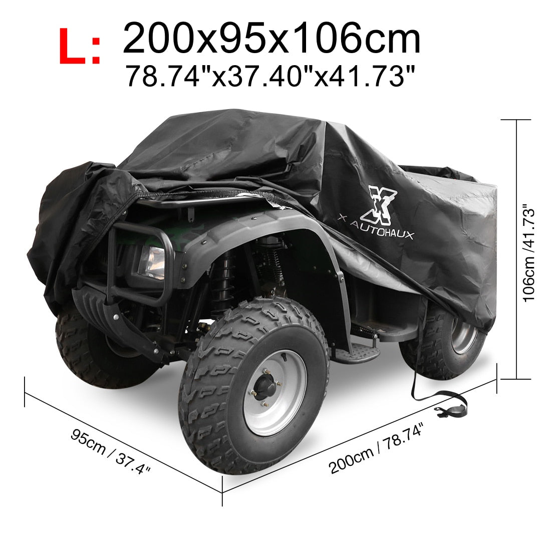 Pokrivalo za štirikolesnik Quad Bike ATV Cover zaščita pred dežjem snegom, soncem, velikosti M L XL XXL XXXL