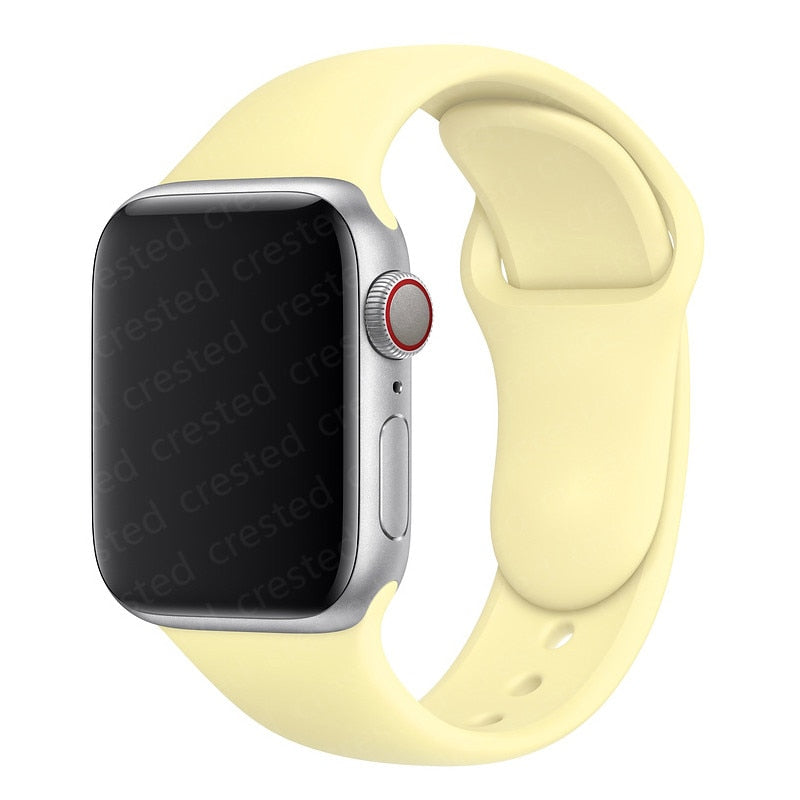 Duži remen za Apple Watch 40 mm 44 mm 45 mm 41 mm 38 mm 42 mm 44 mm iWatch Series 3 4 5 6 se 7 Silikon