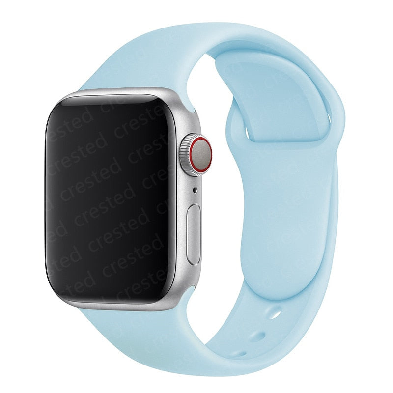 Duži remen za Apple Watch 40 mm 44 mm 45 mm 41 mm 38 mm 42 mm 44 mm iWatch Series 3 4 5 6 se 7 Silikon