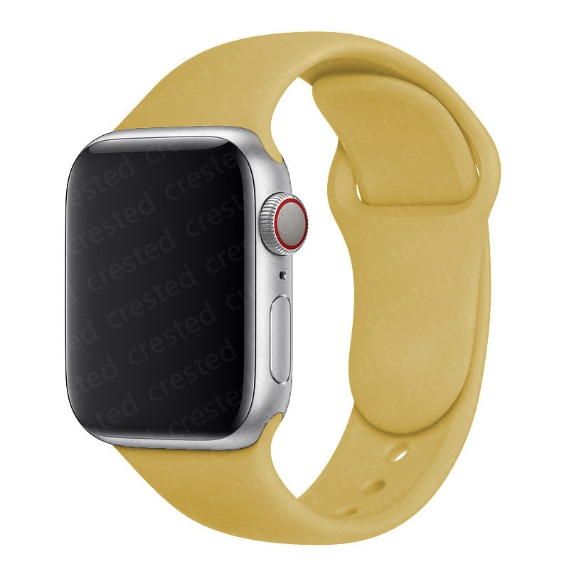 Duži remen za Apple Watch 40 mm 44 mm 45 mm 41 mm 38 mm 42 mm 44 mm iWatch Series 3 4 5 6 se 7 Silikon
