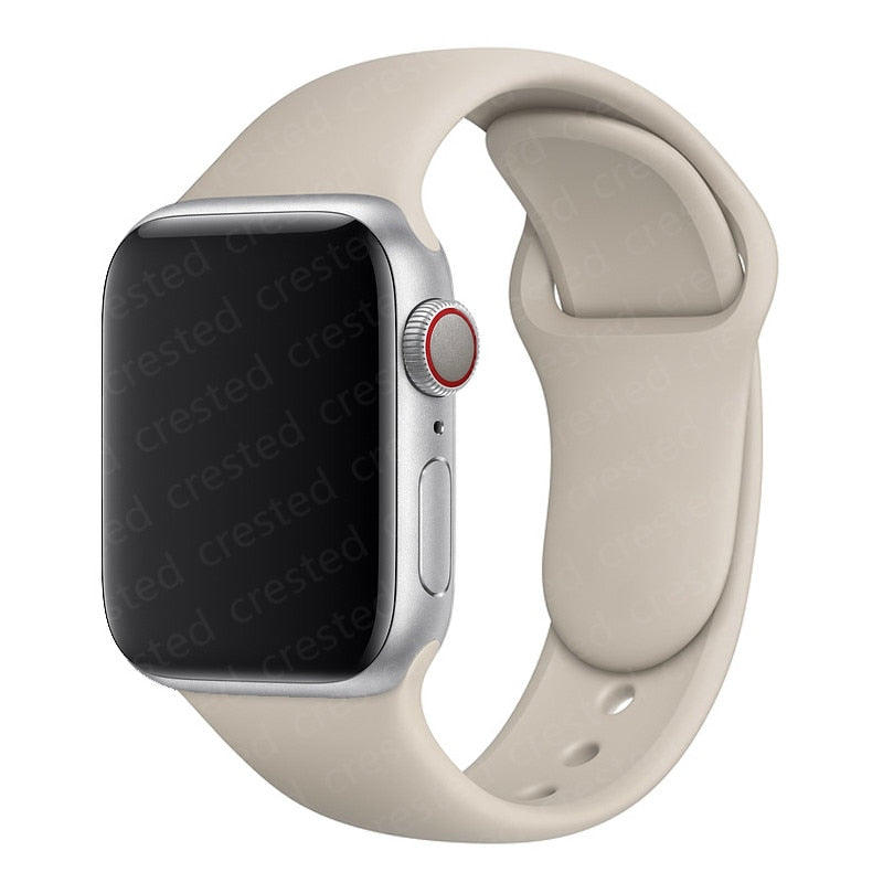 Duži remen za Apple Watch 40 mm 44 mm 45 mm 41 mm 38 mm 42 mm 44 mm iWatch Series 3 4 5 6 se 7 Silikon