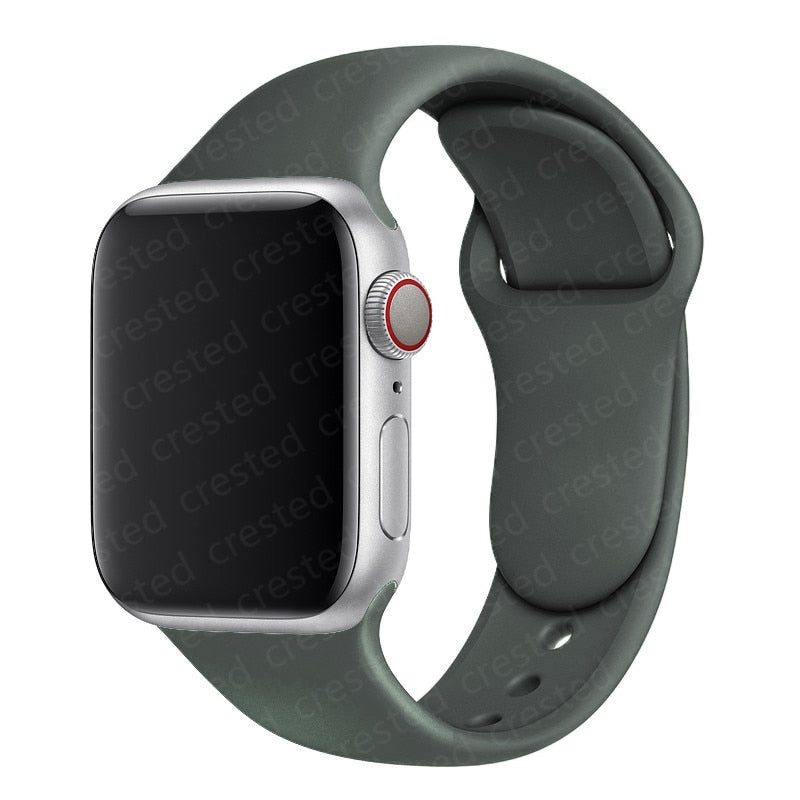 Duži remen za Apple Watch 40 mm 44 mm 45 mm 41 mm 38 mm 42 mm 44 mm iWatch Series 3 4 5 6 se 7 Silikon