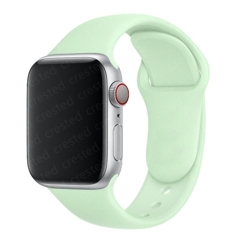 Duži remen za Apple Watch 40 mm 44 mm 45 mm 41 mm 38 mm 42 mm 44 mm iWatch Series 3 4 5 6 se 7 Silikon