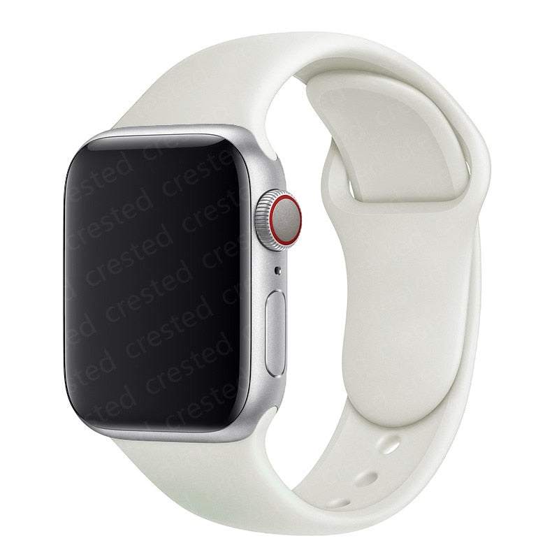 Duži remen za Apple Watch 40 mm 44 mm 45 mm 41 mm 38 mm 42 mm 44 mm iWatch Series 3 4 5 6 se 7 Silikon