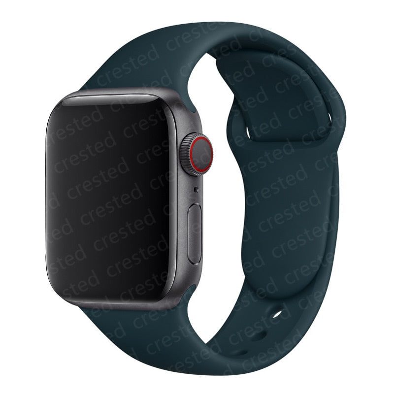 Duži remen za Apple Watch 40 mm 44 mm 45 mm 41 mm 38 mm 42 mm 44 mm iWatch Series 3 4 5 6 se 7 Silikon