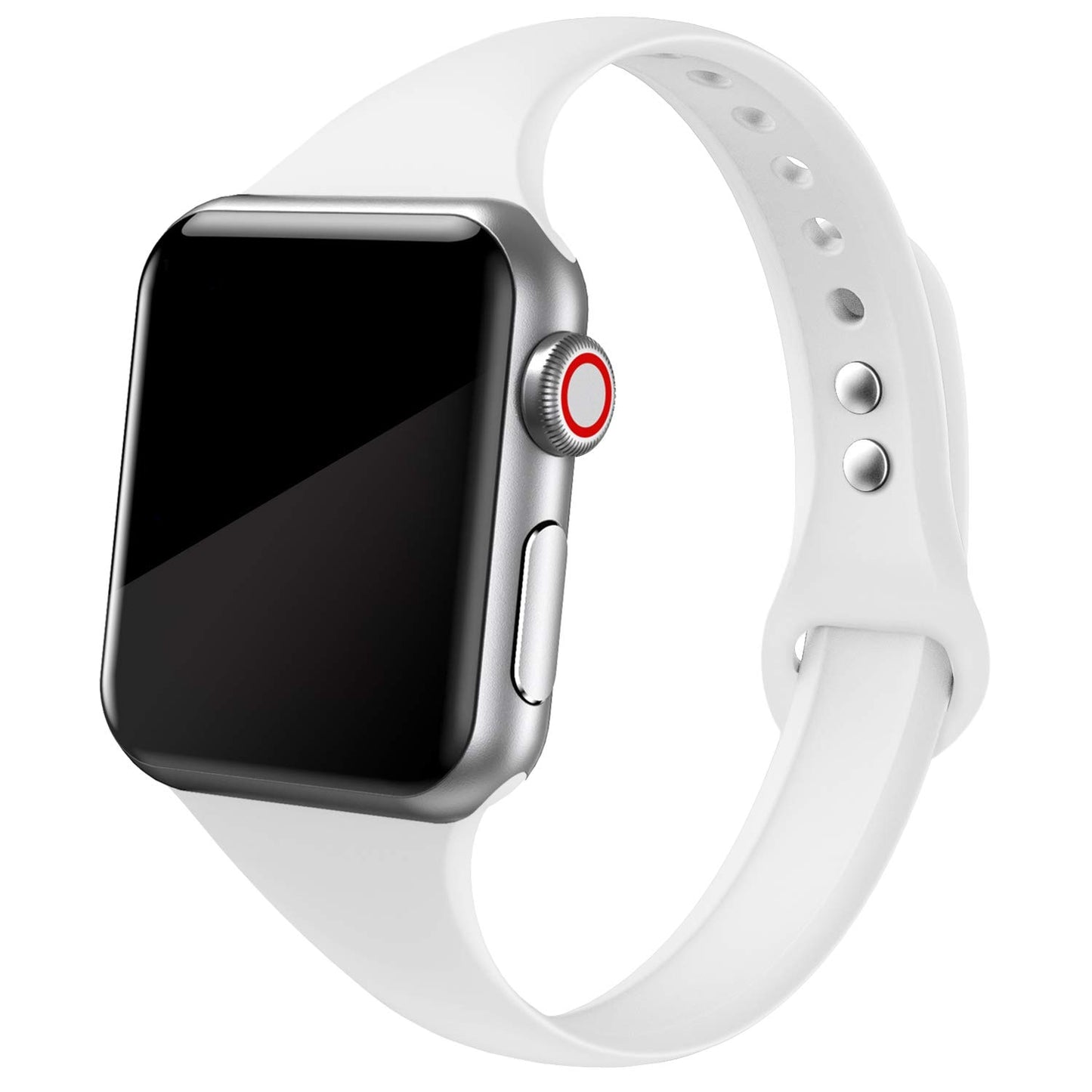 Silikonski pašček za Apple watch band 45mm 41mm 44mm 40mm 38mm 42mm iWatch series 6 5 4 3 se 7 tenak