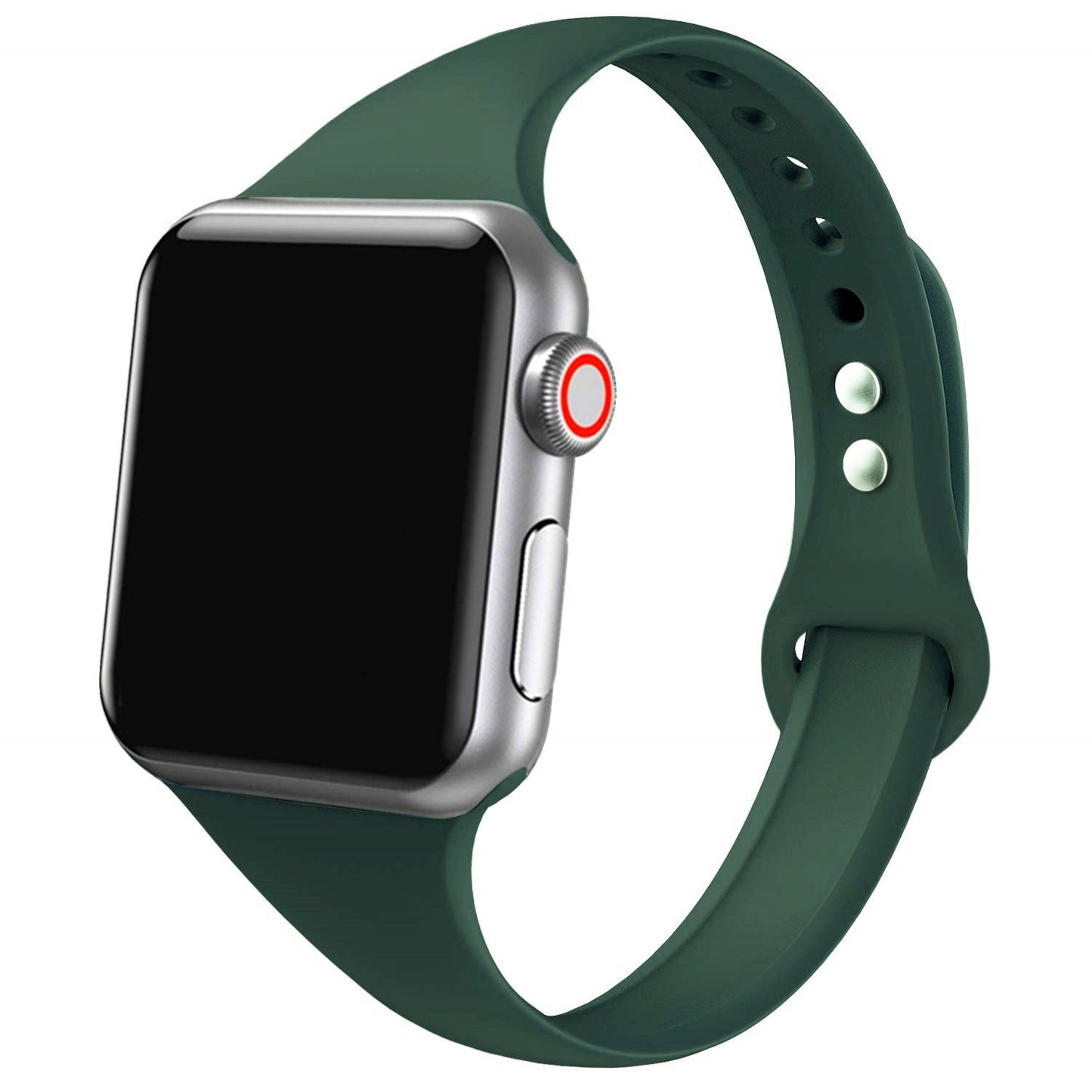 Silikonski pašček za Apple watch band 45mm 41mm 44mm 40mm 38mm 42mm iWatch series 6 5 4 3 se 7 tenak