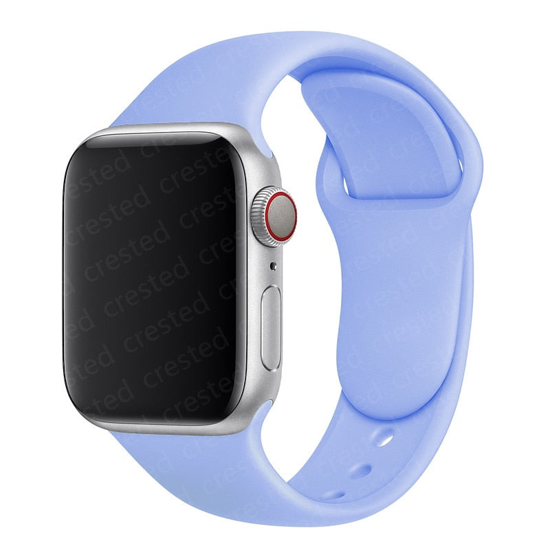 Duži remen za Apple Watch 40 mm 44 mm 45 mm 41 mm 38 mm 42 mm 44 mm iWatch Series 3 4 5 6 se 7 Silikon