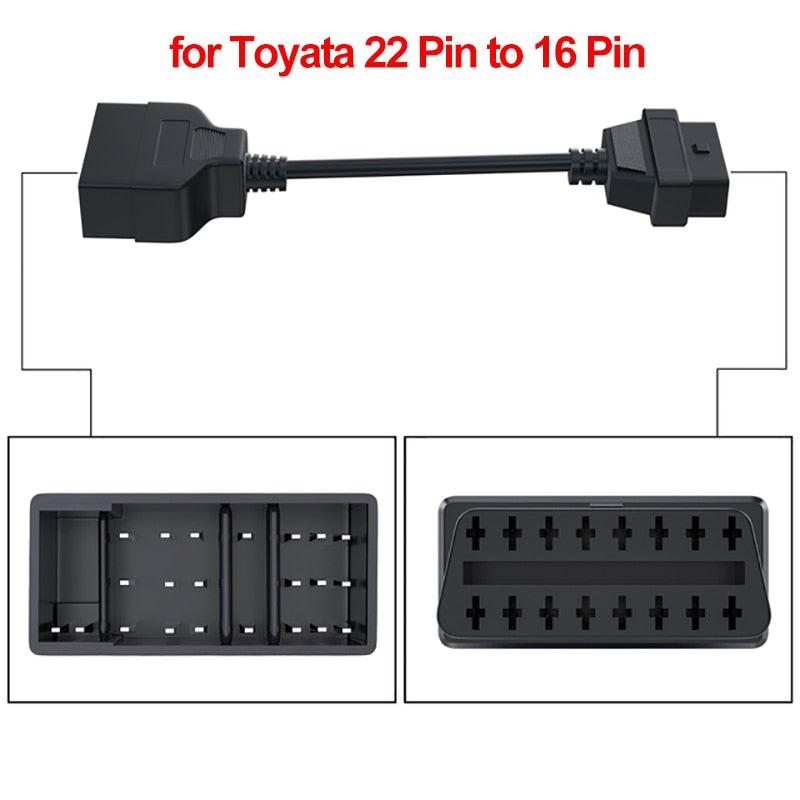 Automobilski dijagnostički kabel 22Pin na OBDII 16Pin ženski konektor adapterski kabel DLC za Toyotu 22Pin