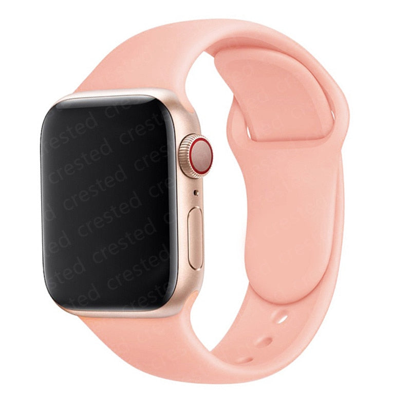 Duži remen za Apple Watch 40 mm 44 mm 45 mm 41 mm 38 mm 42 mm 44 mm iWatch Series 3 4 5 6 se 7 Silikon