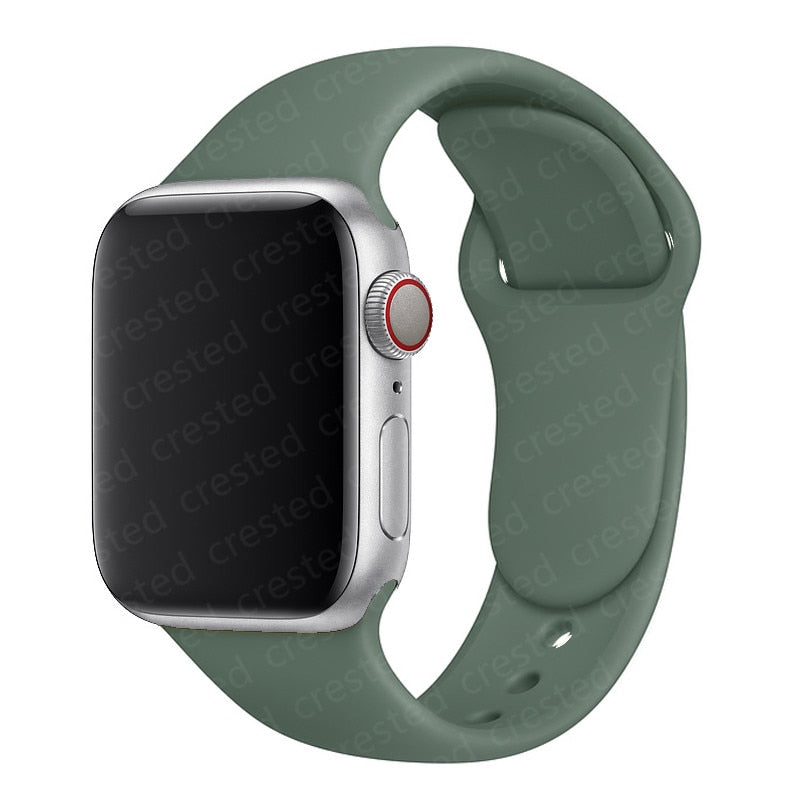 Duži remen za Apple Watch 40 mm 44 mm 45 mm 41 mm 38 mm 42 mm 44 mm iWatch Series 3 4 5 6 se 7 Silikon
