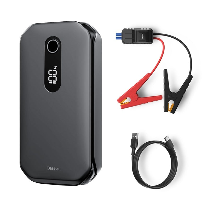 Baseus akumulatorska stanica za hitno paljenje motora 1000A za motore do 3,5L dizel i 6L benzin Power Bank 12000mAh