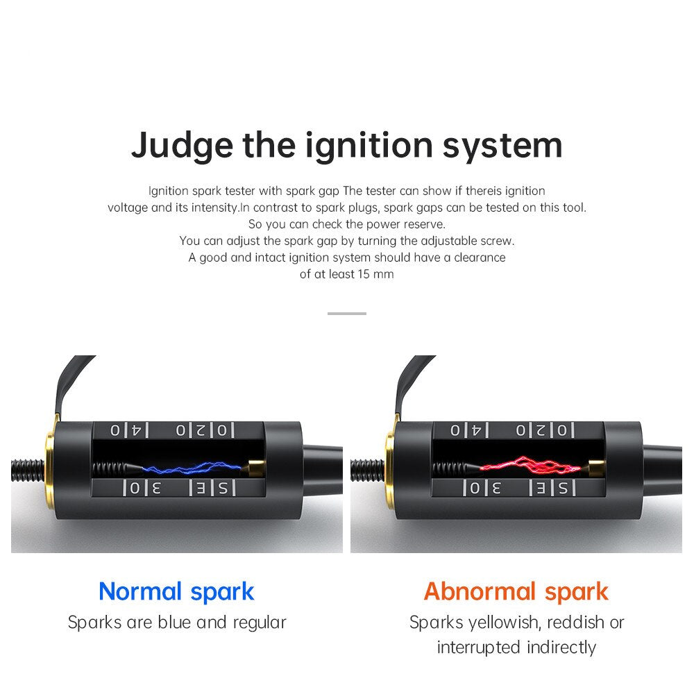 Tester za svečke Adjustable High Energy Ignition Spark Plug Tester Pick Up Coil Diagnostic Tool Test Automotive Adapter For Car Accessories