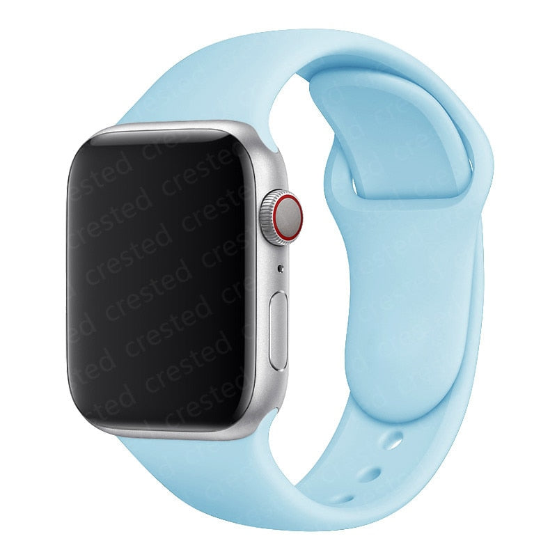 Duži remen za Apple Watch 40 mm 44 mm 45 mm 41 mm 38 mm 42 mm 44 mm iWatch Series 3 4 5 6 se 7 Silikon