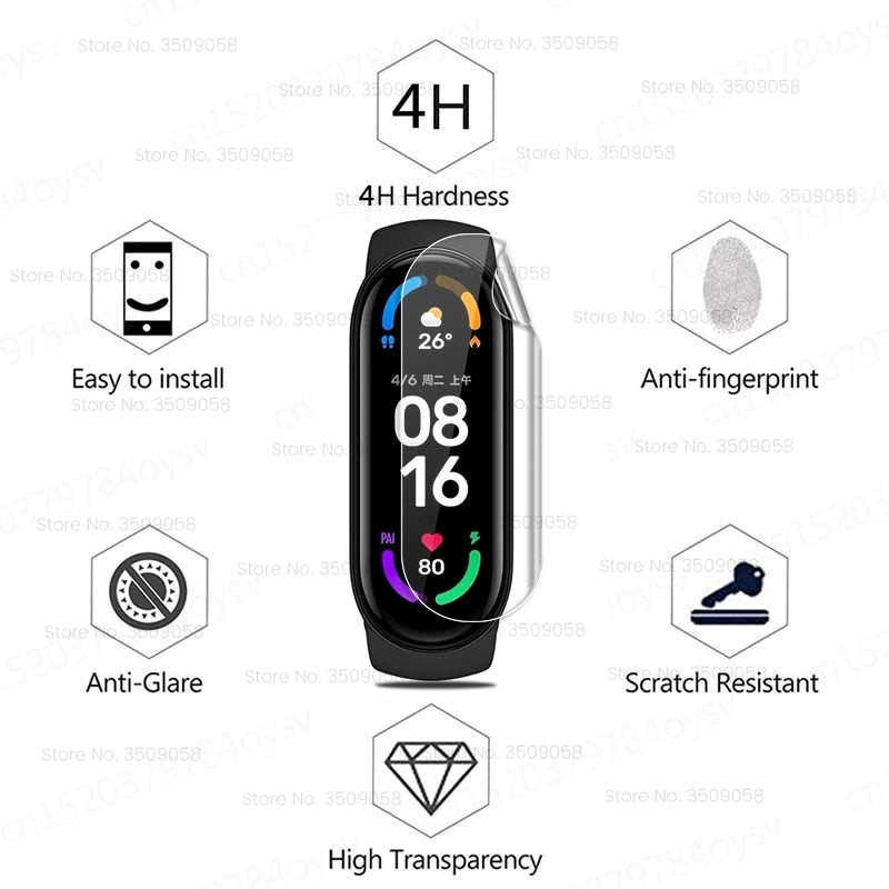 Hidrogel Film za Xiaomi Mi Band 7 6 5 Band6 MiBand6 9D - ni zaščitno steklo