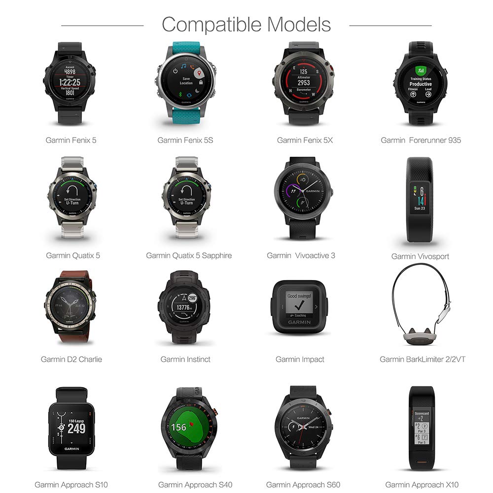 Kabel za punjenje za Garmin Vivoactive 3 punjač 4s 935 USB Dock 945 245 Fenix 5S punjač 5 5X Plus 6 6S 6X Pro sa silikonskom kapicom