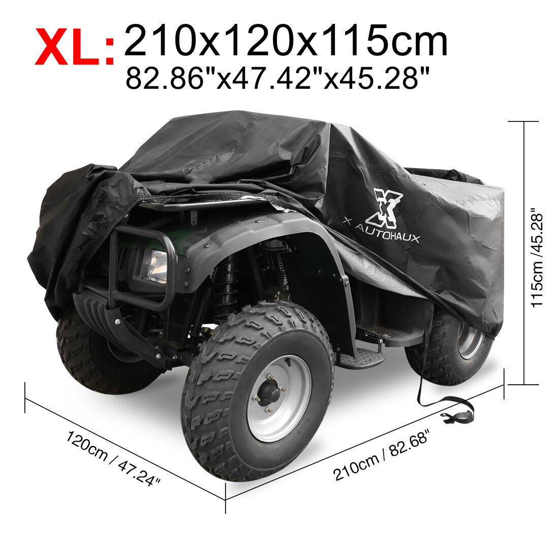 Pokrivalo za štirikolesnik Quad Bike ATV Cover zaščita pred dežjem snegom, soncem, velikosti M L XL XXL XXXL