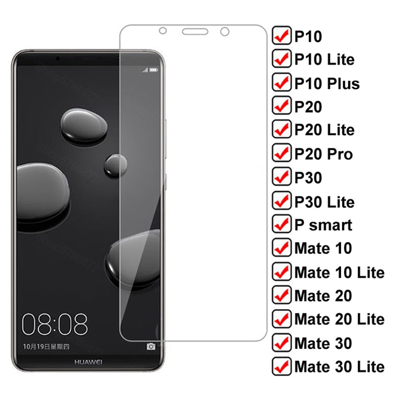 Zaščitno steklo za Huawei P10 Plus P20 Pro P30 Lite P Smart 2019 Mate 10 20 30 Lite