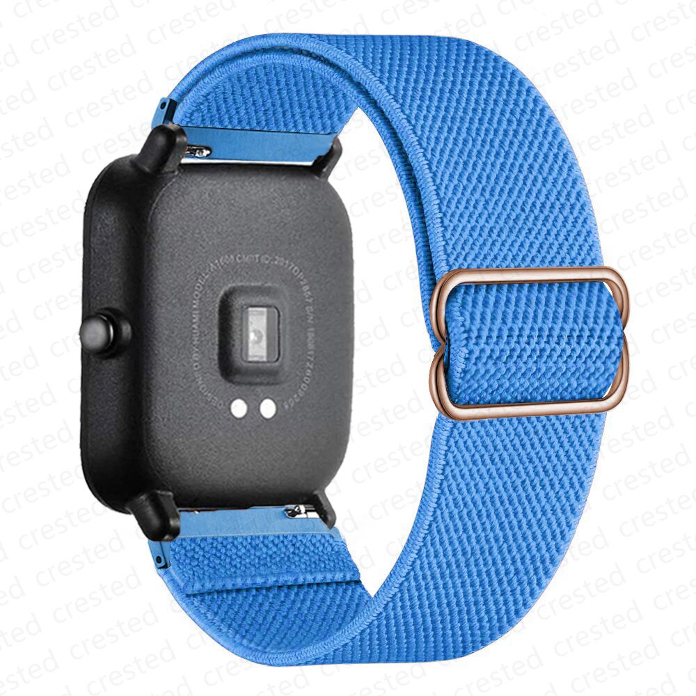 20mm/22mm band For Amazfit GTS/2/2e/3/GTS2 Mini/GTR/3/Pro/GTR2/47mm/42mm/stratos Nylon Elastic Watch Bracelet Amazfit bip strap