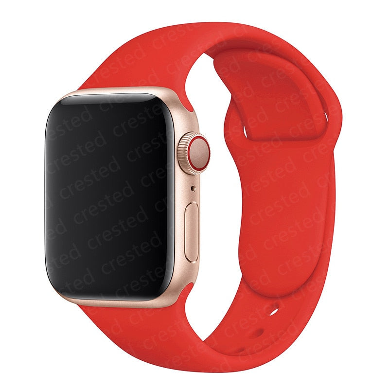 Duži remen za Apple Watch 40 mm 44 mm 45 mm 41 mm 38 mm 42 mm 44 mm iWatch Series 3 4 5 6 se 7 Silikon
