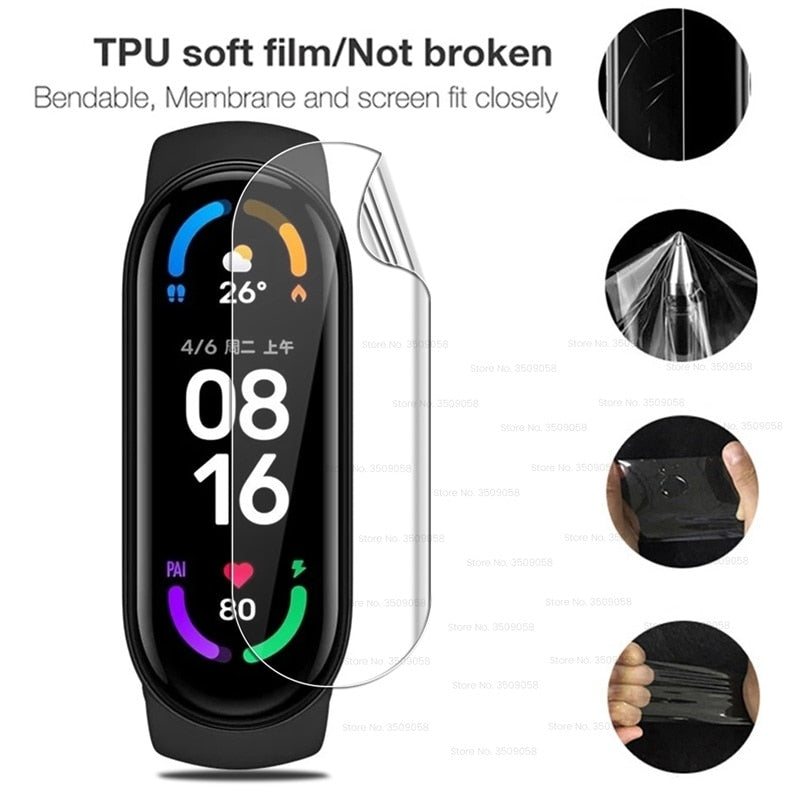 Hidrogel Film za Xiaomi Mi Band 7 6 5 Band6 MiBand6 9D - ni zaščitno steklo