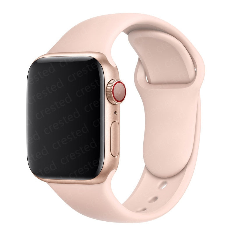 Duži remen za Apple Watch 40 mm 44 mm 45 mm 41 mm 38 mm 42 mm 44 mm iWatch Series 3 4 5 6 se 7 Silikon